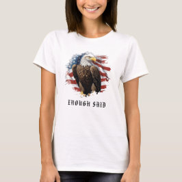 *~* USA AP16 Detail American Flag Bald EAGLE T-Shirt