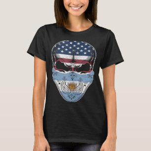 USA Argentinien Roots Argentiniische Flagge Sku T-Shirt