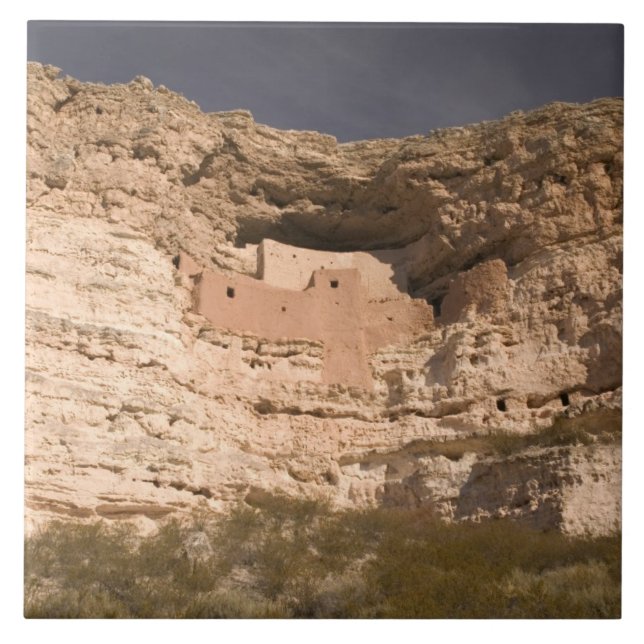 USA, Arizona, Camp Verde: Burg Montezuma Fliese (Vorderseite)