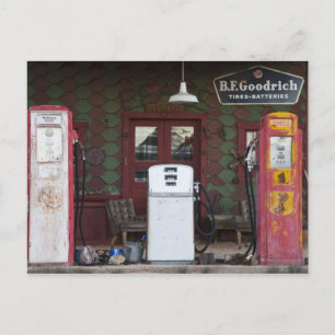 USA, Arizona. Chloride Ghost Town, alte Tankstelle Postkarte
