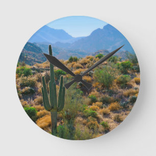 USA, Arizona. Desert View Runde Wanduhr