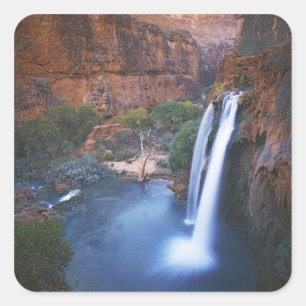 USA, Arizona, Grand Canyon, Havasu Falls Quadratischer Aufkleber
