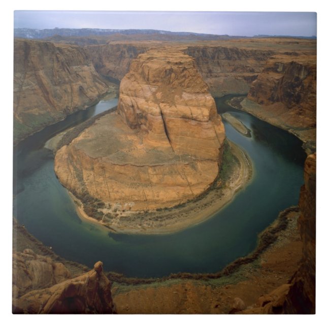 USA, Arizona. Horseshoe-Bend zeigt Erosion durch Fliese (Vorderseite)