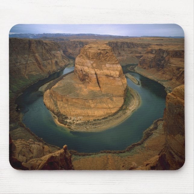 USA, Arizona. Horseshoe-Bend zeigt Erosion durch Mousepad (Vorne)