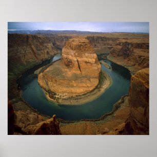 USA, Arizona. Horseshoe Bend zeigt Erosion durch Poster