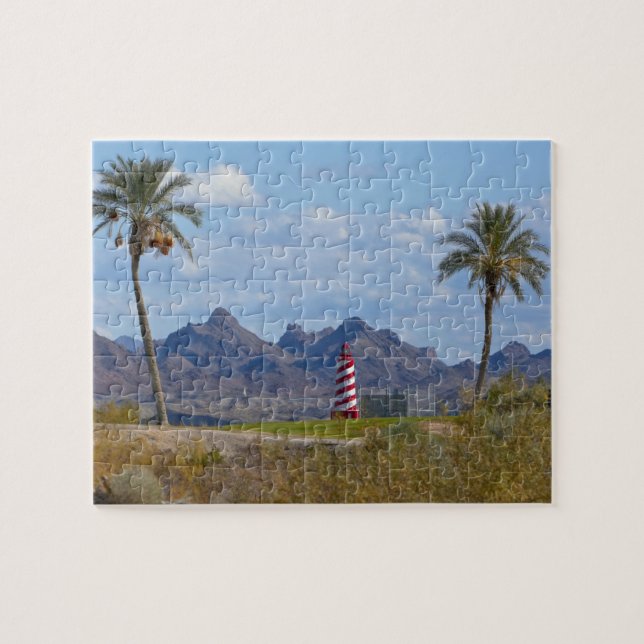 USA, Arizona, Lake Havasu City. Leuchtturm Puzzle (Horizontal)