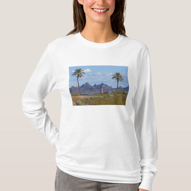 USA, Arizona, Lake Havasu City. Leuchtturm T-Shirt (Vorderseite)