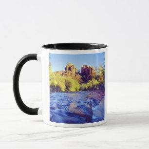 USA, Arizona, Sedona. Cathedral Rock spiegelt 2 Tasse