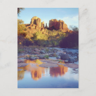 USA, Arizona, Sedona. Kathedrale Rock reflektieren Postkarte