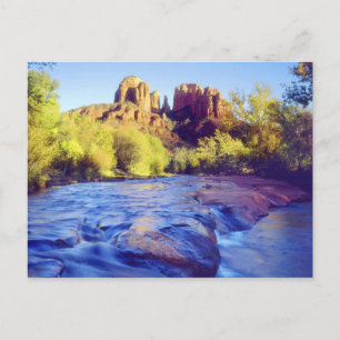 USA, Arizona, Sedona. Kathedrale Rock reflektiert Postkarte