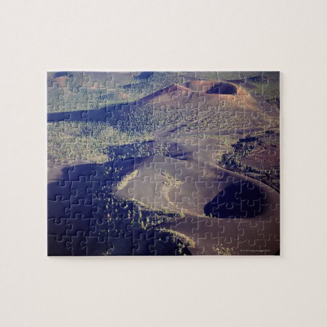 USA, Arizona, Sonnenuntergang-Krater-nationales Puzzle (Horizontal)