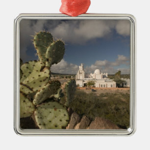 USA, Arizona, Tucson: Mission San Xavier del Bac 2 Ornament Aus Metall