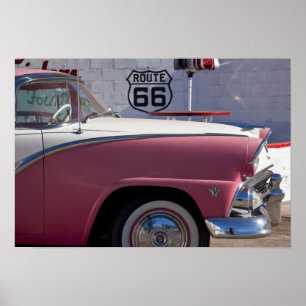 USA, Arizona, Williams. Funktelegrafie. 66 Stadt, Poster