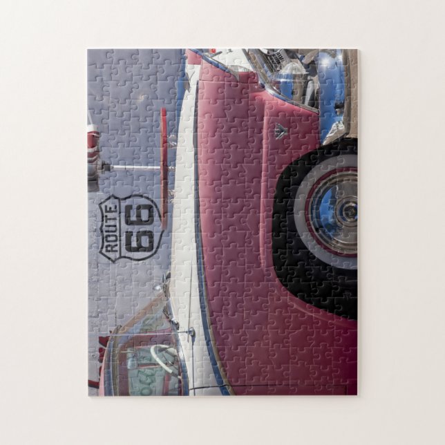 USA, Arizona, Williams. Funktelegrafie. 66 Stadt, Puzzle (Vertikal)