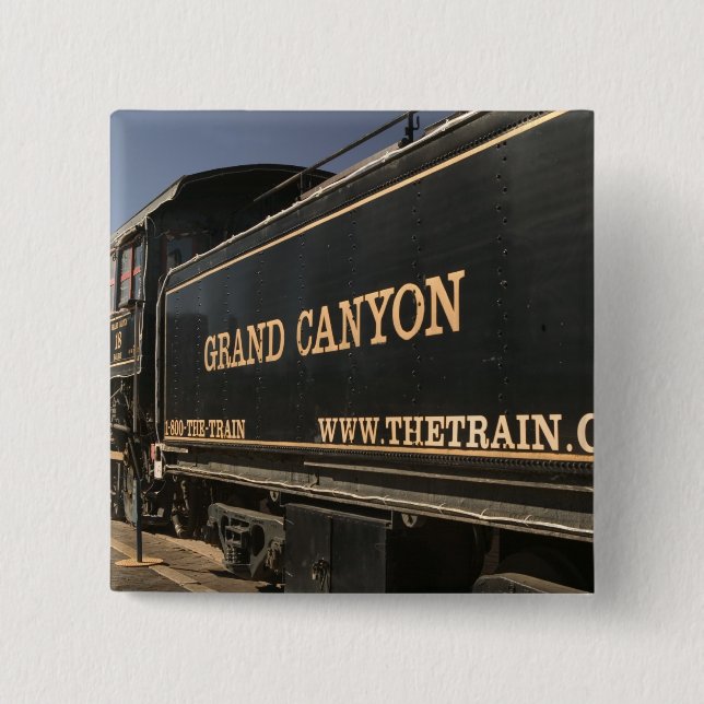 USA, Arizona, Williams: Grand- Canyoneisenbahn Button (Vorderseite)