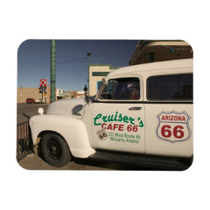 USA, Arizona, Williams: Kreuzer-Café 66 alt Magnet