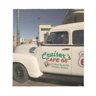 USA, Arizona, Williams: Kreuzer-Café 66 alt Notizblock