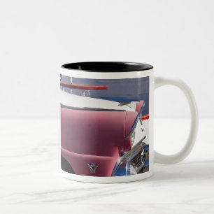 USA, Arizona, Williams. Route 66 Stadt, 1950er Jah Zweifarbige Tasse
