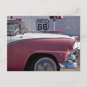 USA, Arizona, Williams. Route 66 Stadt, 1950er Postkarte