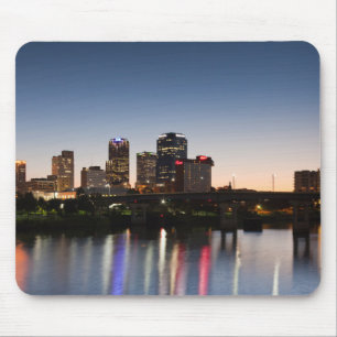 USA, Arkansas, Little Rock, Stadt-Skyline Mousepad