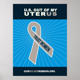 USA aus meinem Uterus Poster