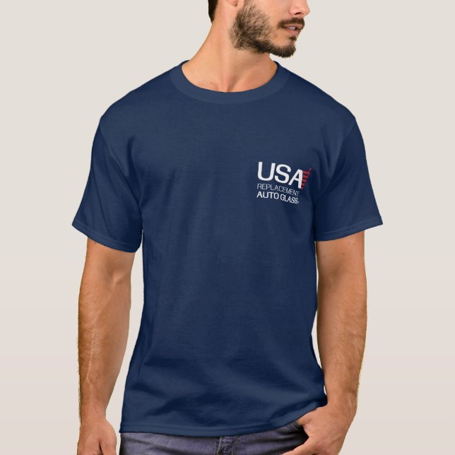 USA-Auto-Glas T-Shirt (Vorderseite)