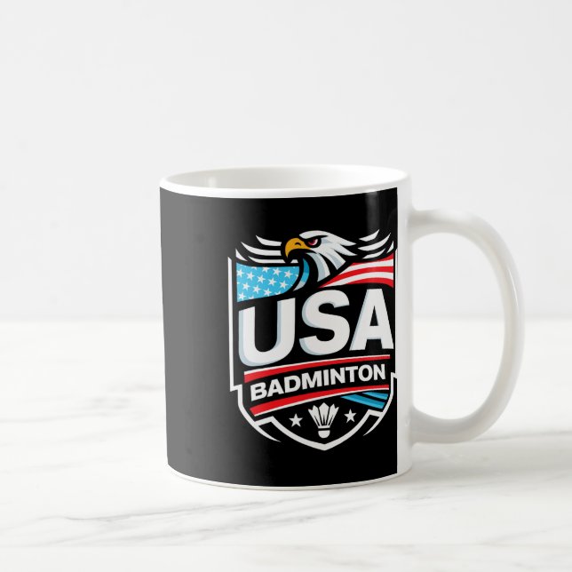 Usa Badminton Kaffeetasse (Rechts)