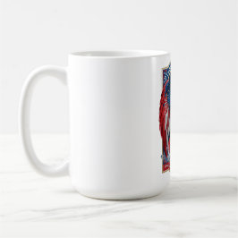 USA Bald Eagle Emblem American Flag Soccer Gift Kaffeetasse