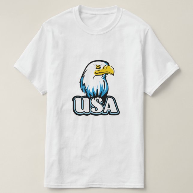 USA Bald Eagle (limitierte Blue Edition) T-Shirt (Design vorne)