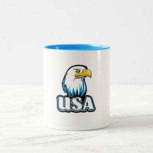 USA Bald Eagle (limitierte Blue Edition) Zweifarbige Tasse