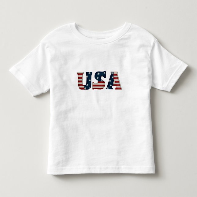 USA Basic T - Shirt für Kleinkinder (Vorderseite)