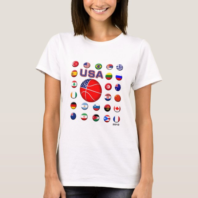 USA-Basketball 2010 T-Shirt (Vorderseite)