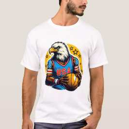 USA-BASKETBALL BALD EAGLE T-Shirt