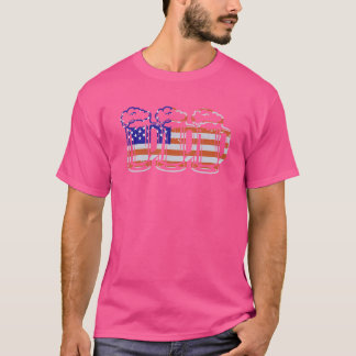Usa Beer Independence Day Beer Drinker 2 T-Shirt