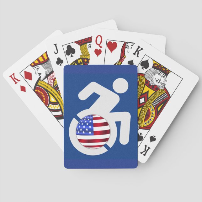 USA behindert Spielkarten (Rückseite)