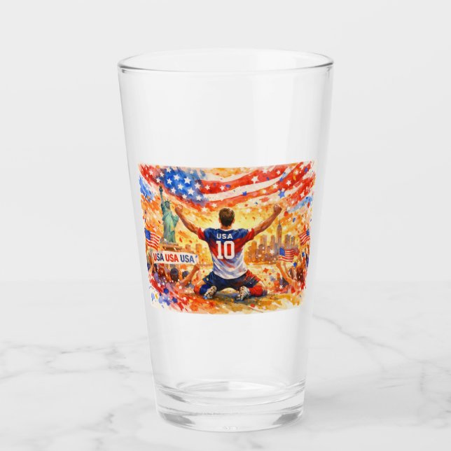 USA bei der Weltmeisterschaft 2026 Glas (Vorderseite)