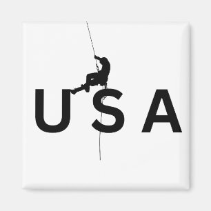 USA Bergsteigen Magnet