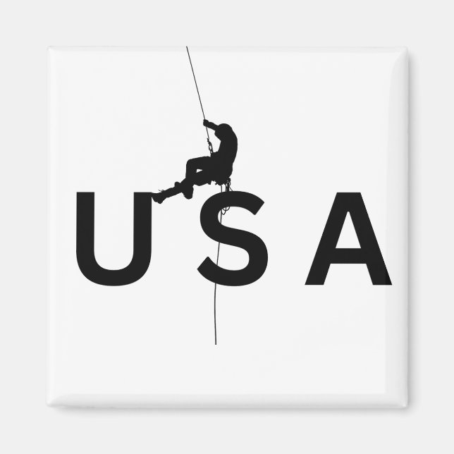 USA Bergsteigen Magnet (Vorne)