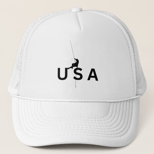 USA Bergsteigen Truckerkappe (Vorderseite)