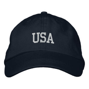 USA bestickt Navy/White Hat Bestickte Baseballkappe