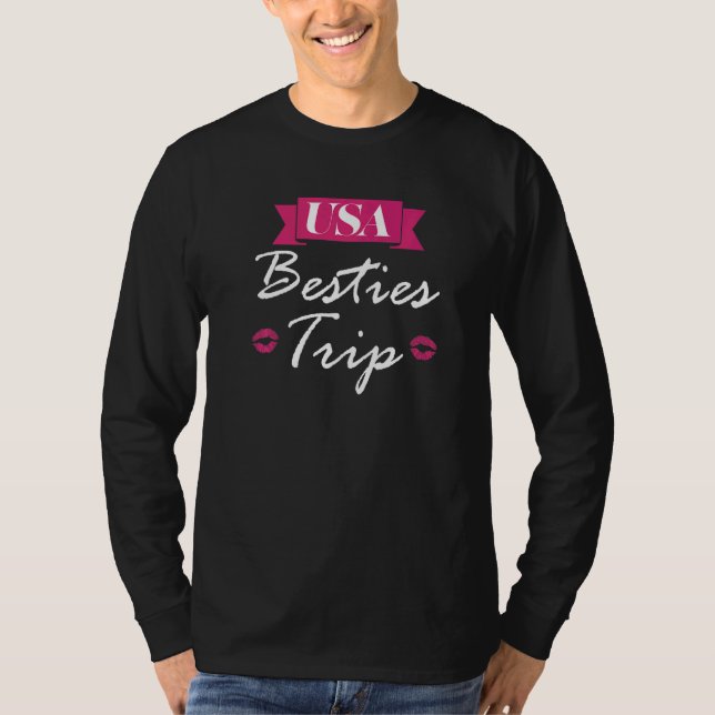 USA besties trip traveling T-Shirt (Vorderseite)