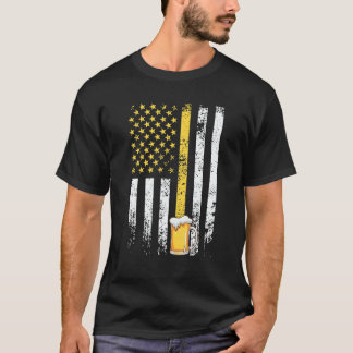 USA Bier Vatertag Männer Biertrinker T-Shirt