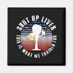 USA Biertrinkteam Lustiger Tag Amerikanisches Gesc Magnet