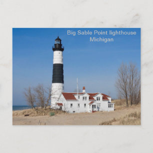 USA, Big Sable Point Leuchtturm, Michigan Postkarte