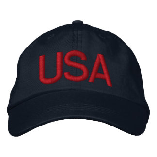 USA Blue StickHat - Maßgeschneidert Bestickte Kappe