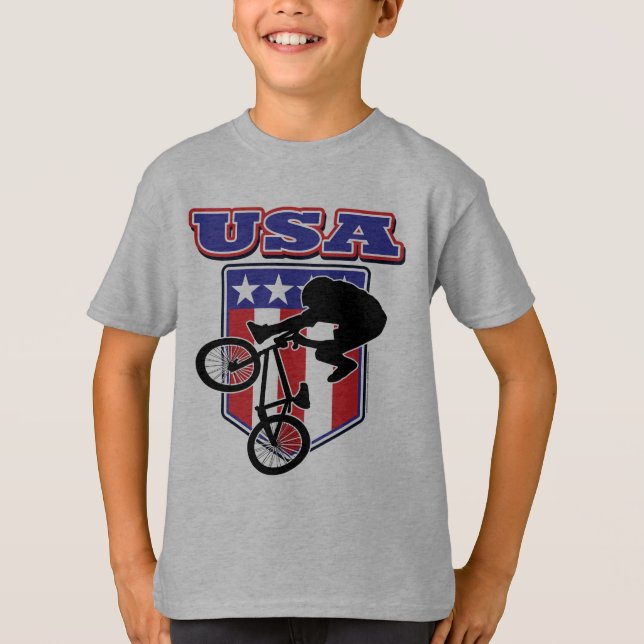 USA-BMX Biker T-Shirt (Vorderseite)