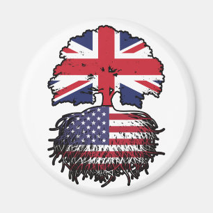 USA - British UK Treots Flag Magnet