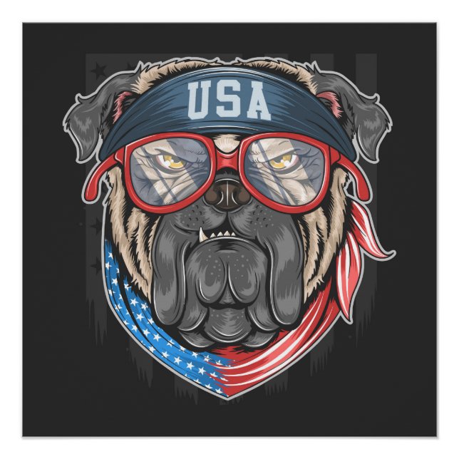 USA Bulldog Poster (Vorderseite)