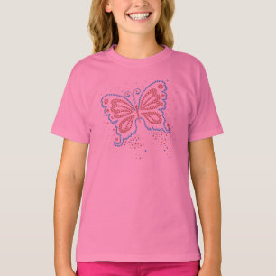USA Butterfly Girls T - Shirt