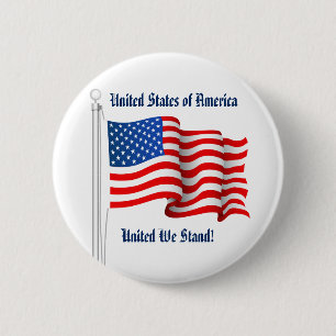 USA Button - United We Stand!